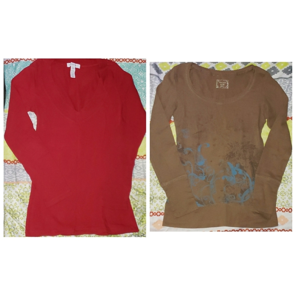 2 long sleeve shirts